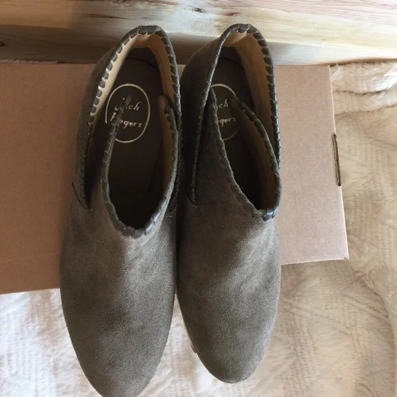 Green Jack Rogers ankle boots/booties size 10 - Picture 2 of 7